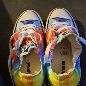 Converse Women Sneakers - Tie-Dye Red, Blue, Yellow